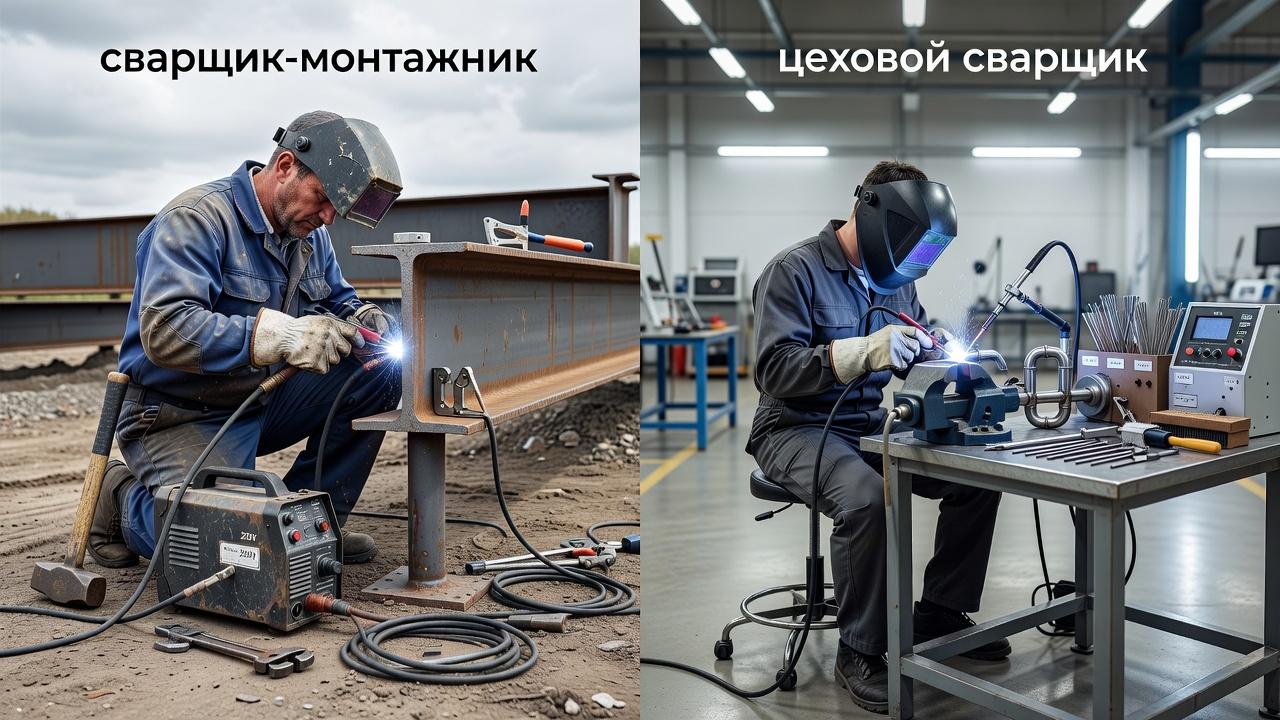 Чем отличается сварщик-монтажник от цехового сварщика. Оборудование и оснастка