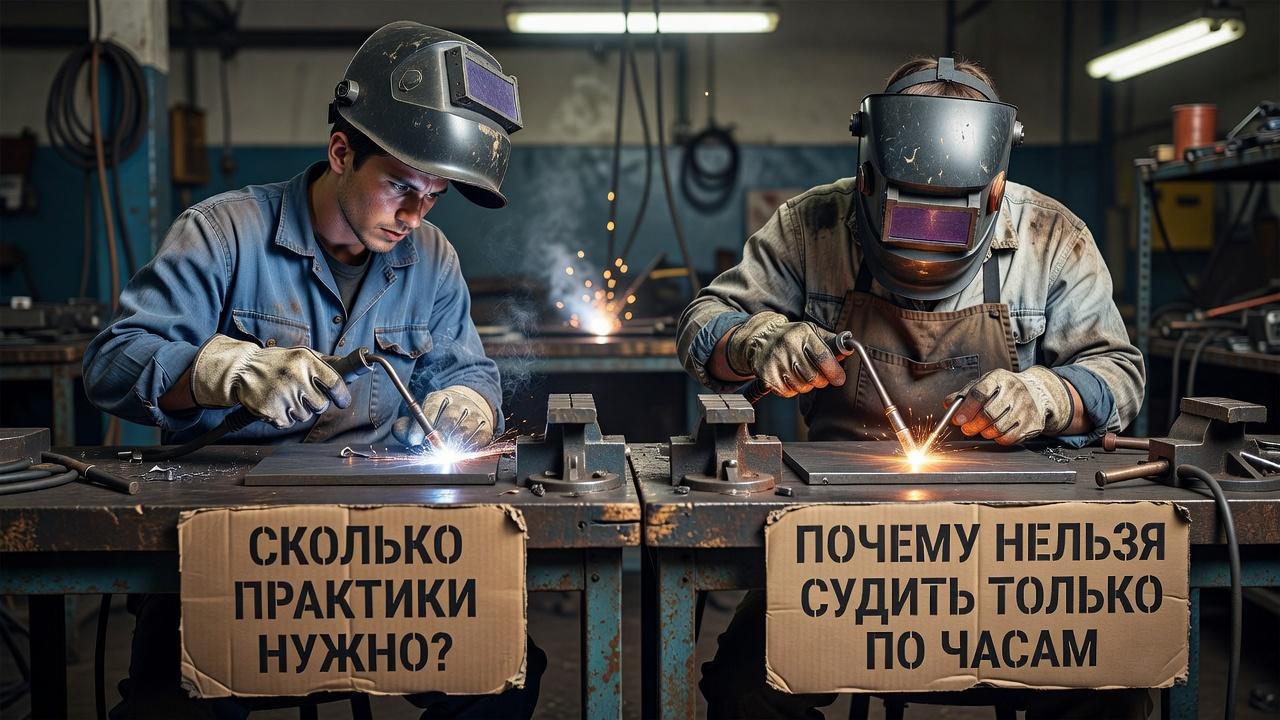 Сколько практики нужно, чтобы освоить базовые сварочные навыки. Почему в сварке нельзя судить только по количеству часов