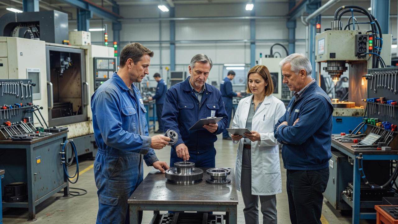 Сотрудники предприятия обсуждают результаты квалификационной проверки