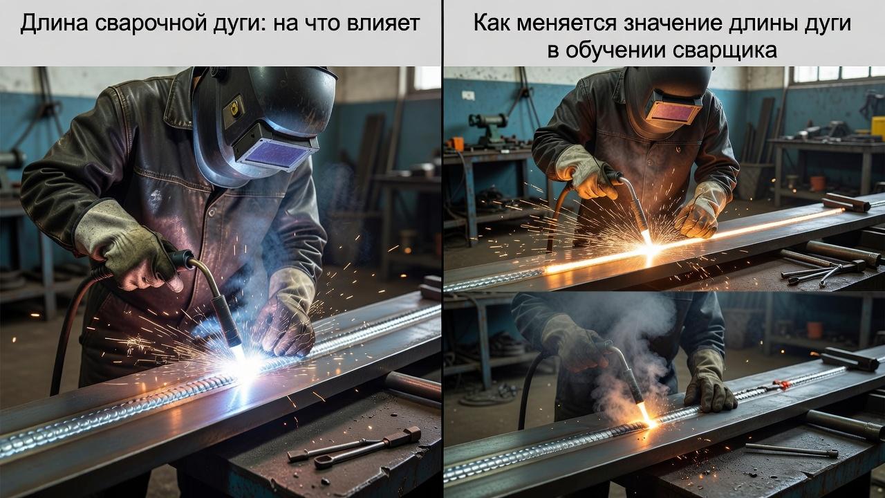 Длина сварочной дуги: на что влияет. Как меняется значение длины дуги в обучении сварщика