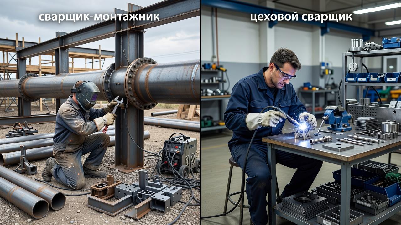 Чем отличается сварщик-монтажник от цехового сварщика. Подготовка деталей и сборка: где проходит граница между профессиями