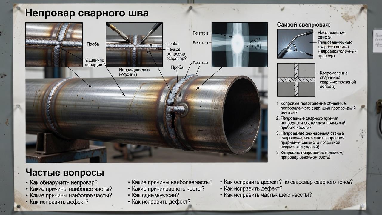 Непровар сварного шва: причины и диагностика. Частые вопросы