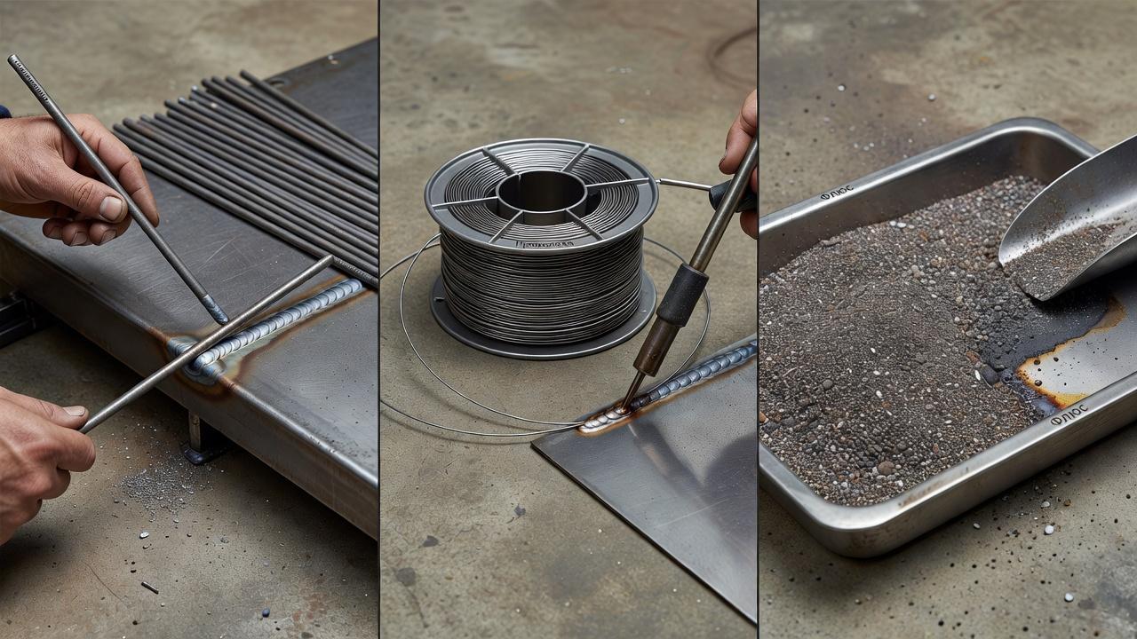 Присадочные прутки, сварочная проволока и металлический шов